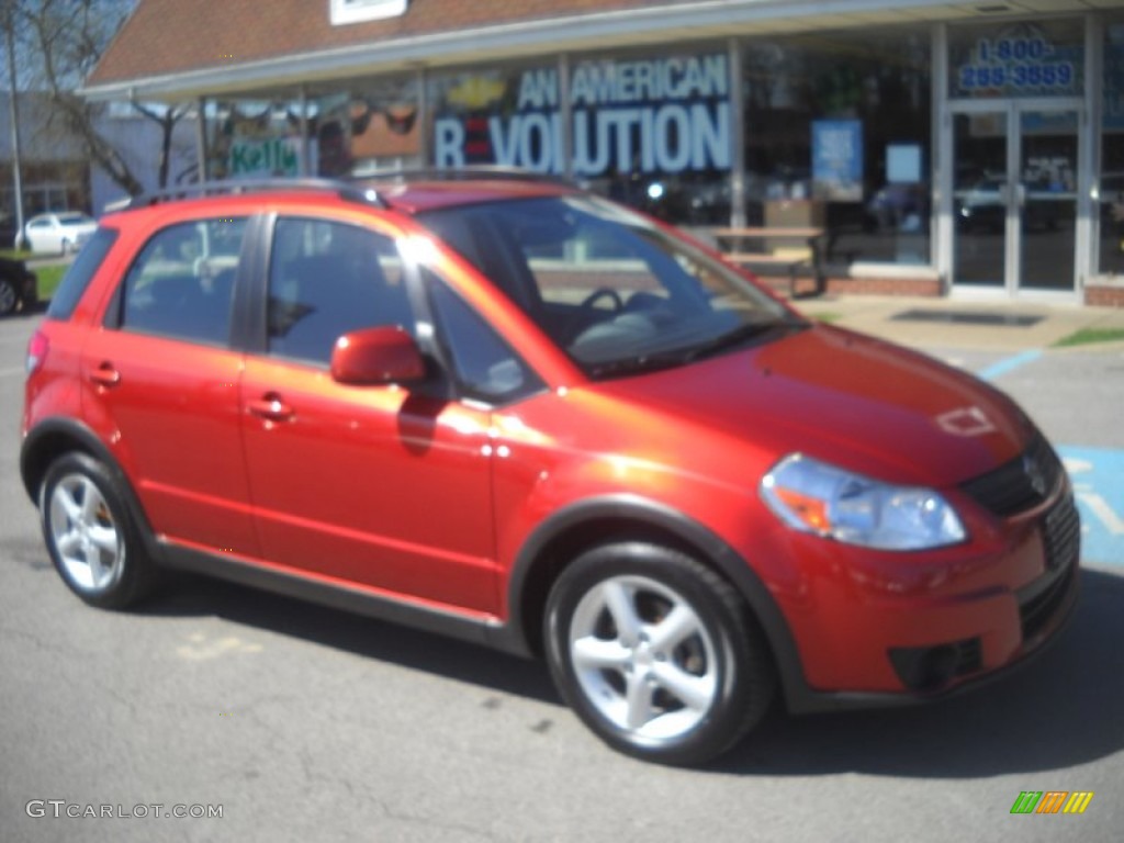 2009 SX4 Crossover Technology AWD - Sunlight Copper Metallic / Black photo #1