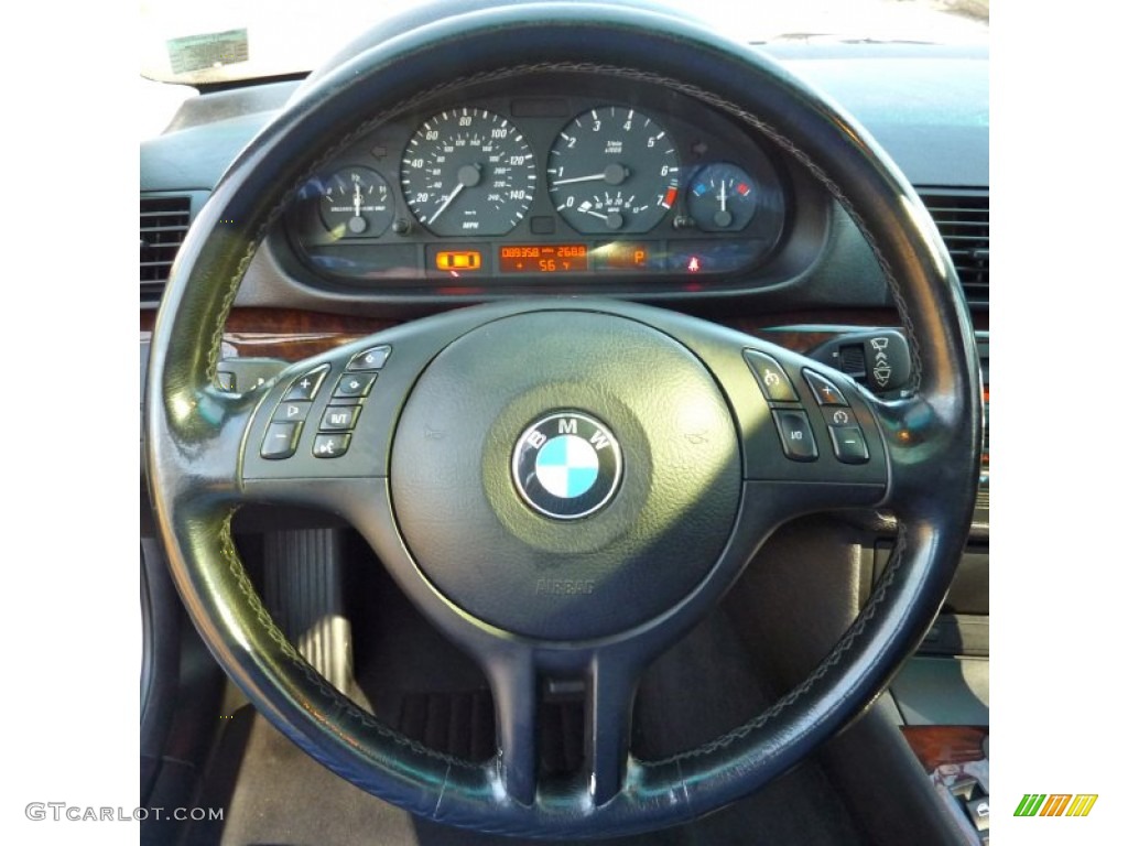 2004 3 Series 325i Coupe - Titanium Silver Metallic / Black photo #15