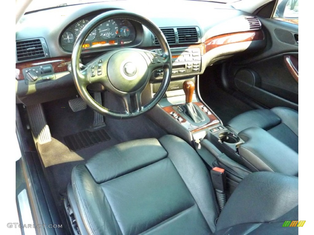 2004 3 Series 325i Coupe - Titanium Silver Metallic / Black photo #22