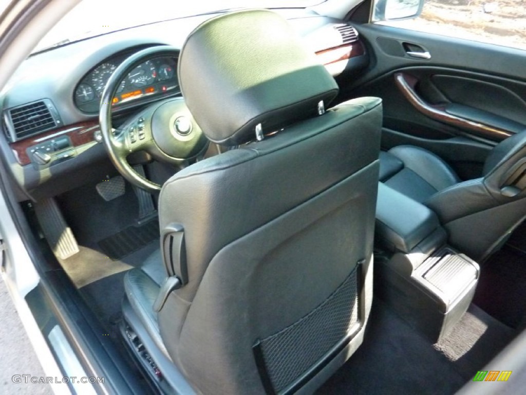 2004 3 Series 325i Coupe - Titanium Silver Metallic / Black photo #23