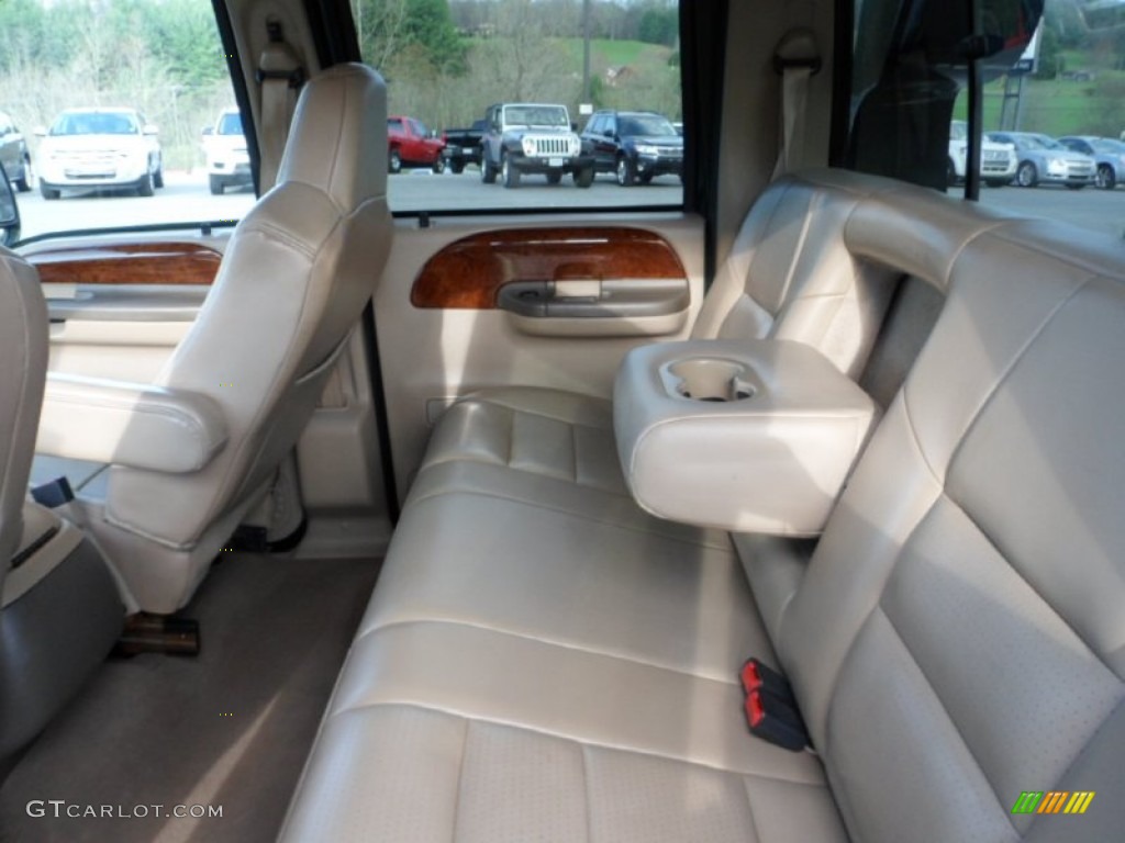 Medium Parchment Interior 2003 Ford F550 Super Duty Lariat Crew Cab 4x4 Chassis Dump Truck Photo #63235125