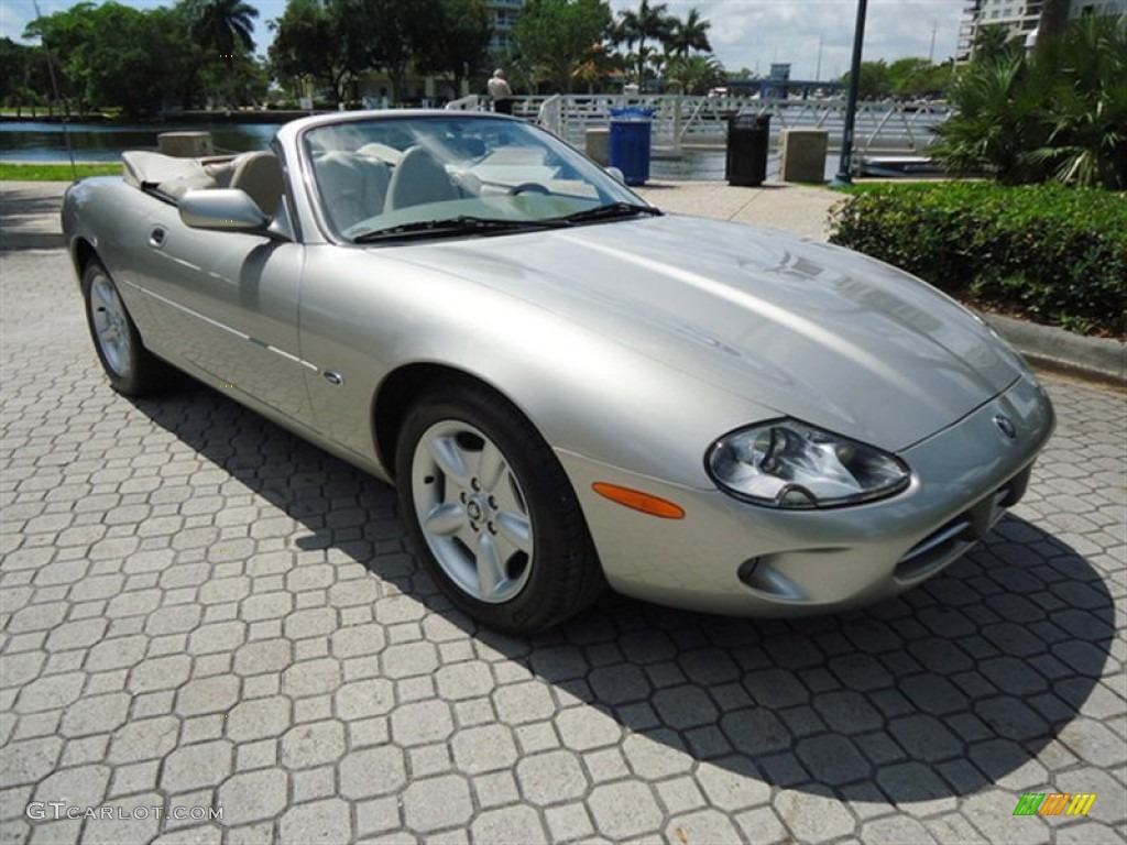 1999 XK XK8 Convertible - Meteorite SIlver Metallic / Ivory photo #2