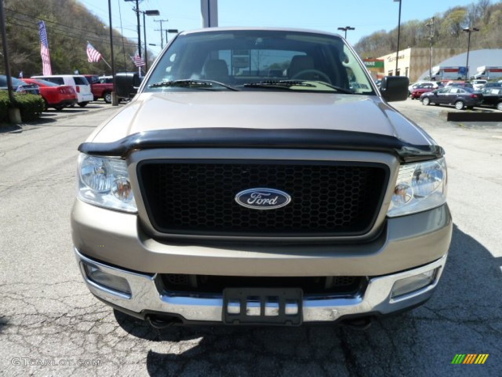 2004 F150 XLT SuperCrew 4x4 - Arizona Beige Metallic / Tan photo #7