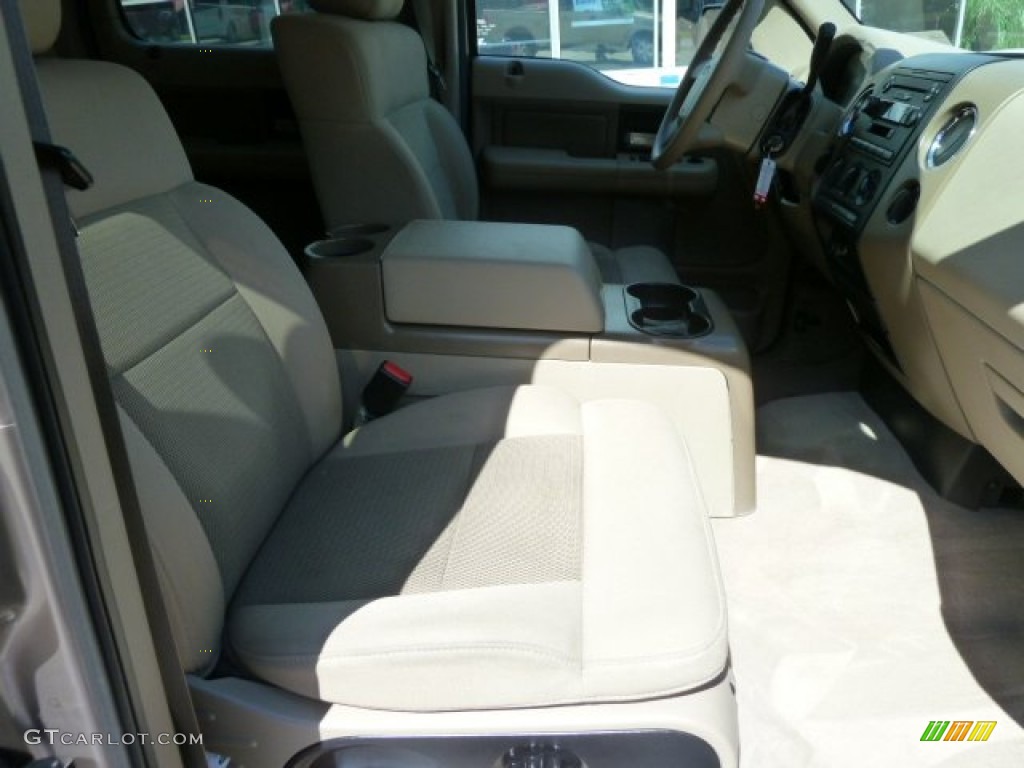 2004 F150 XLT SuperCrew 4x4 - Arizona Beige Metallic / Tan photo #14