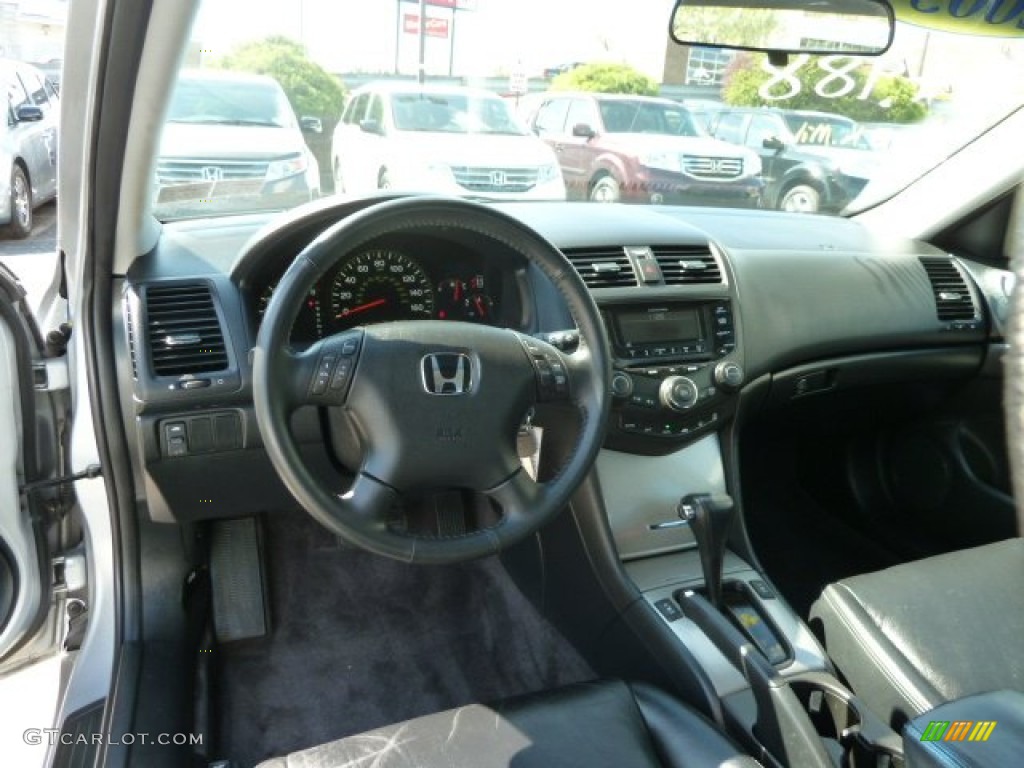 2005 Accord EX-L Sedan - Satin Silver Metallic / Black photo #18