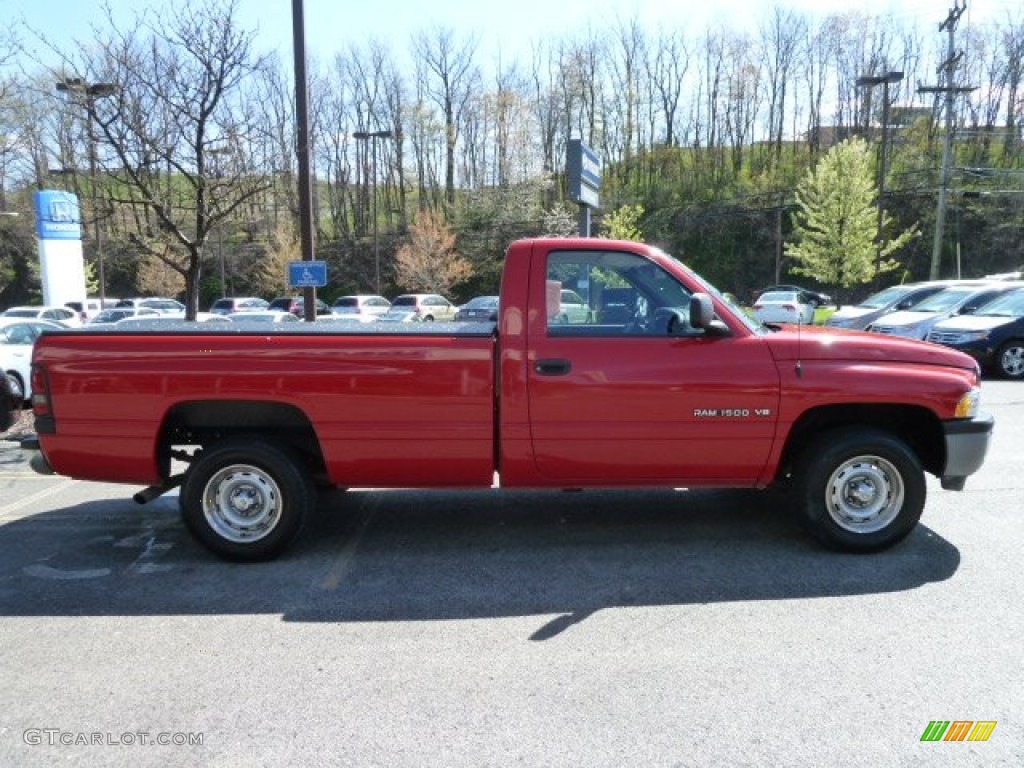 2001 Ram 1500 ST Regular Cab - Flame Red / Agate photo #6