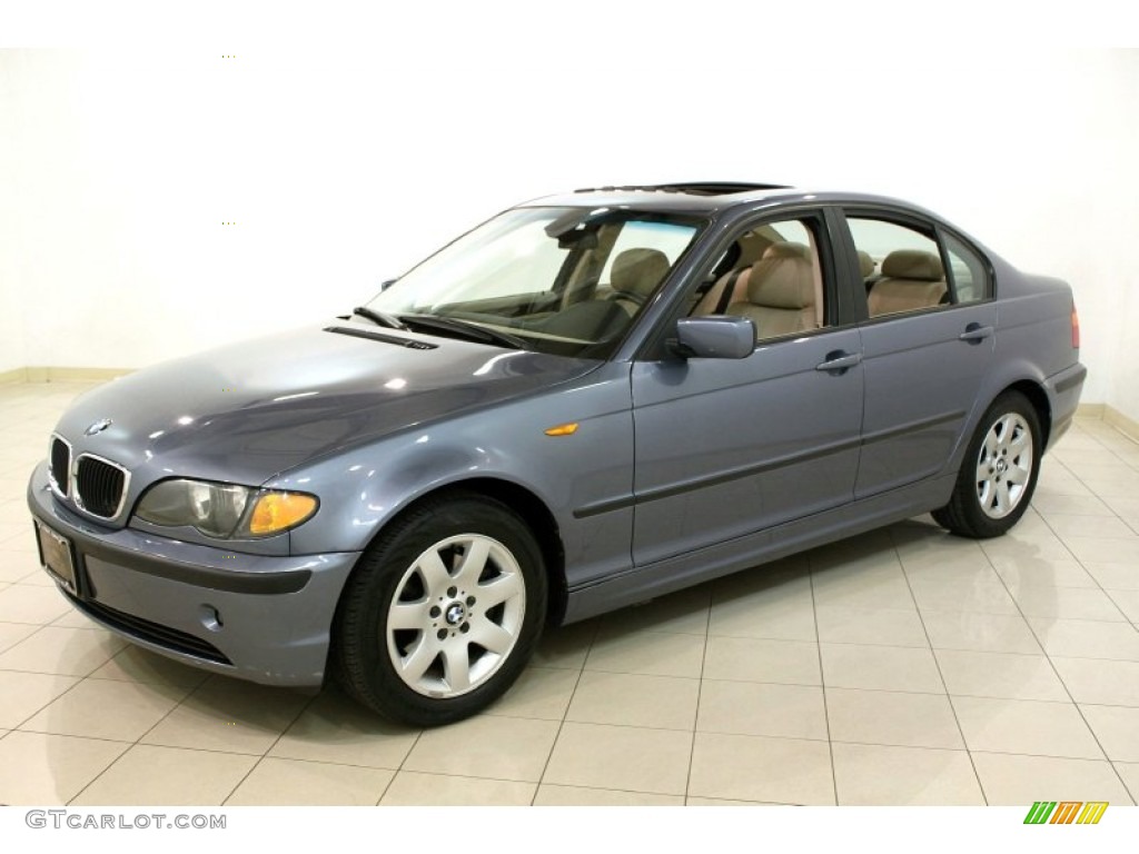 2003 3 Series 325i Sedan - Steel Blue Metallic / Sand photo #3
