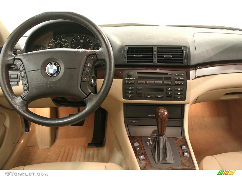 2003 BMW 3 Series 325i Sedan Sand Dashboard Photo #63236691