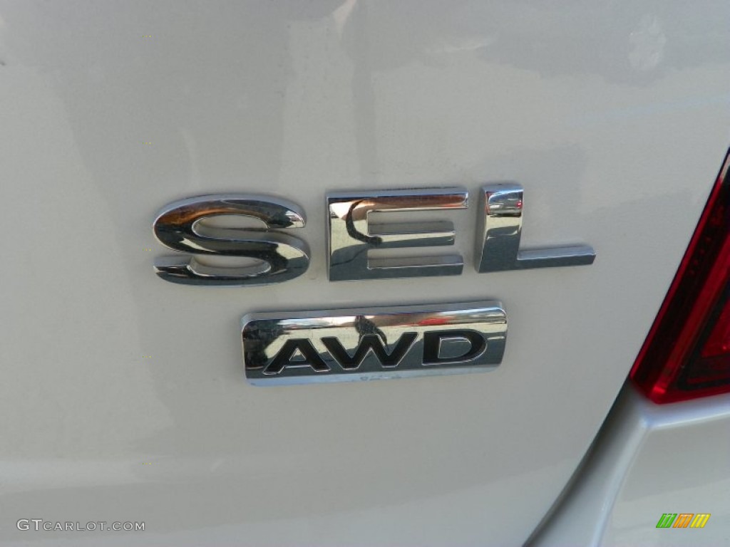 2013 Edge SEL AWD - White Platinum Tri-Coat / Medium Light Stone photo #9