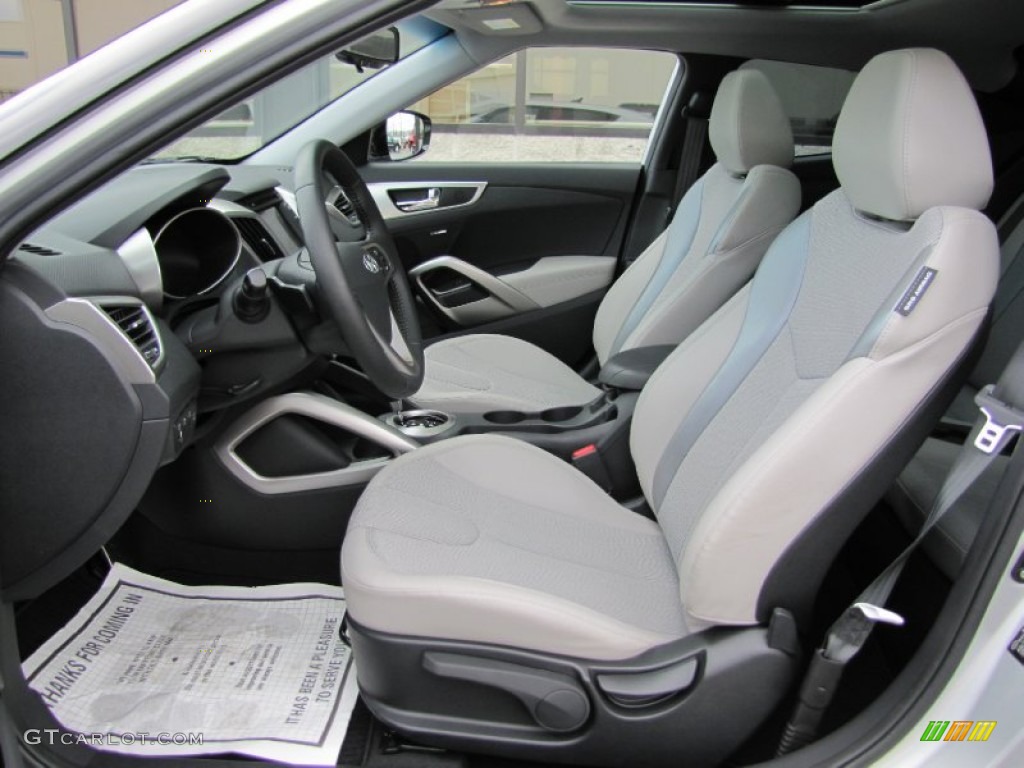Gray Interior 2012 Hyundai Veloster Standard Veloster Model Photo #63239964