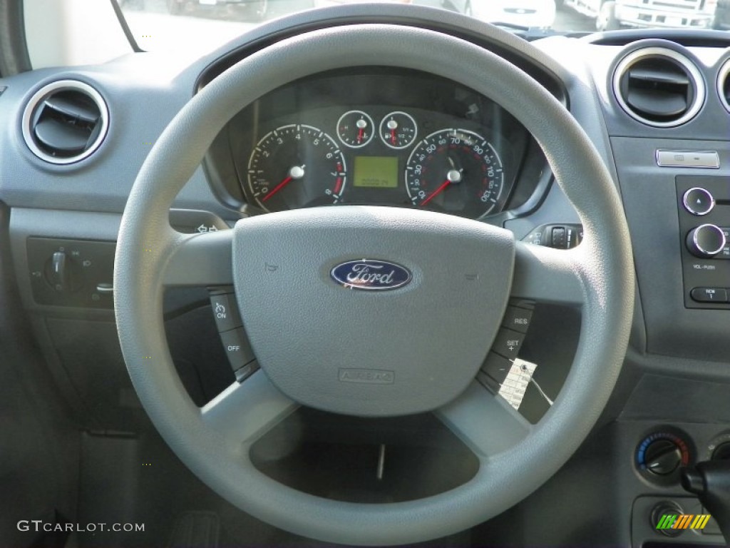 2012 Ford Transit Connect XLT Van Dark Grey Steering Wheel Photo #63240264