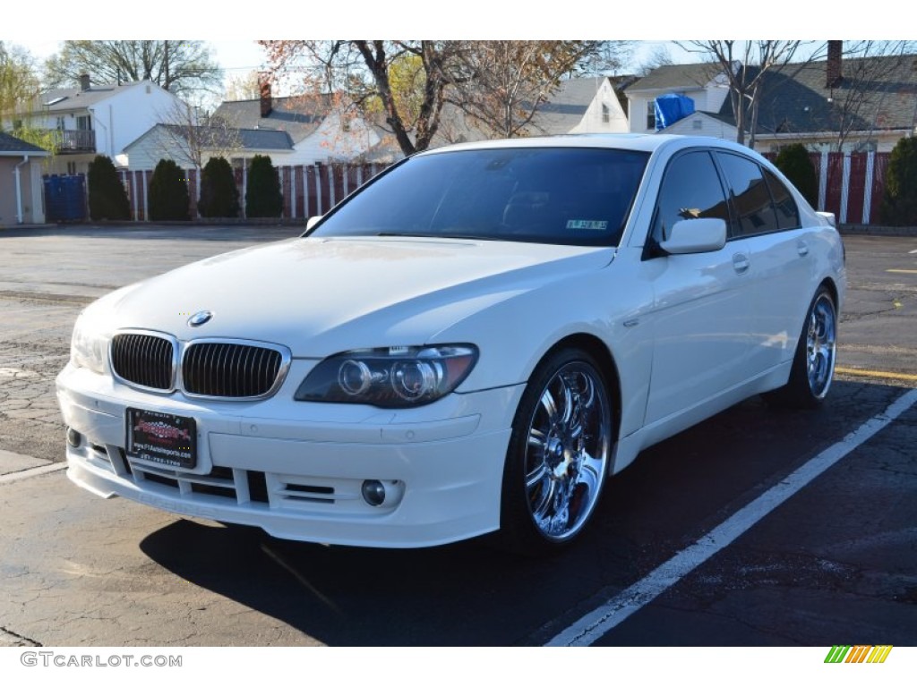 2004 7 Series 745i Sedan - Alpine White / Black/Creme Beige photo #3