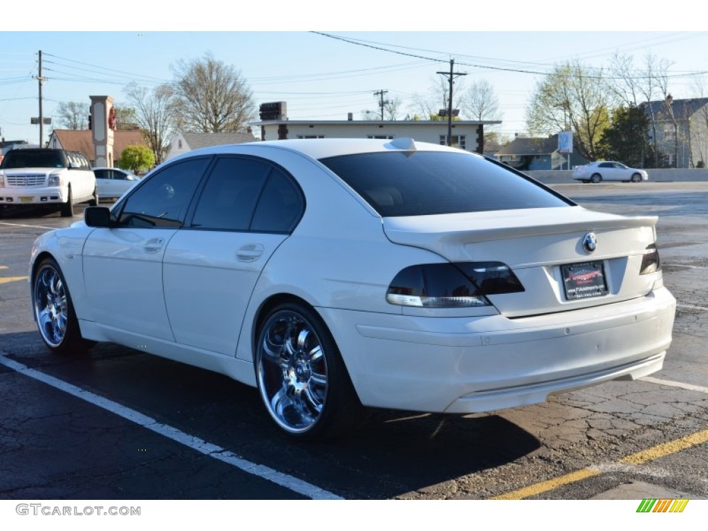 2004 7 Series 745i Sedan - Alpine White / Black/Creme Beige photo #5