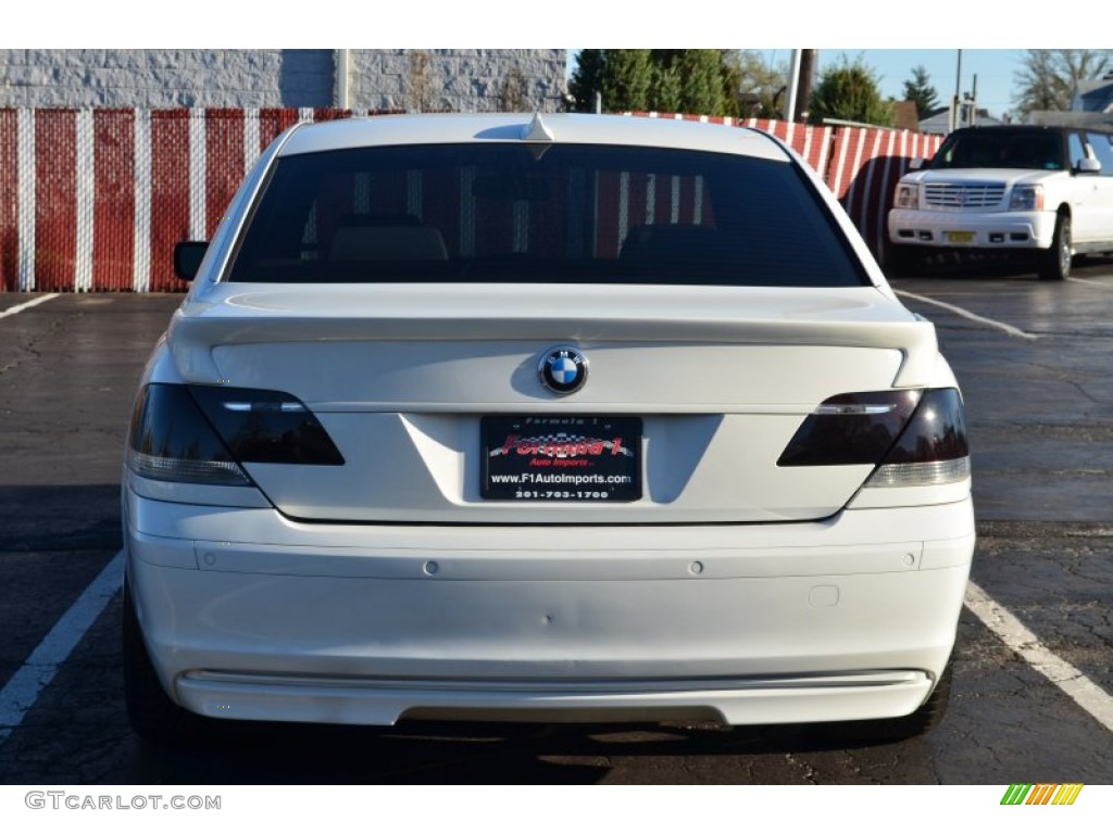 2004 7 Series 745i Sedan - Alpine White / Black/Creme Beige photo #6