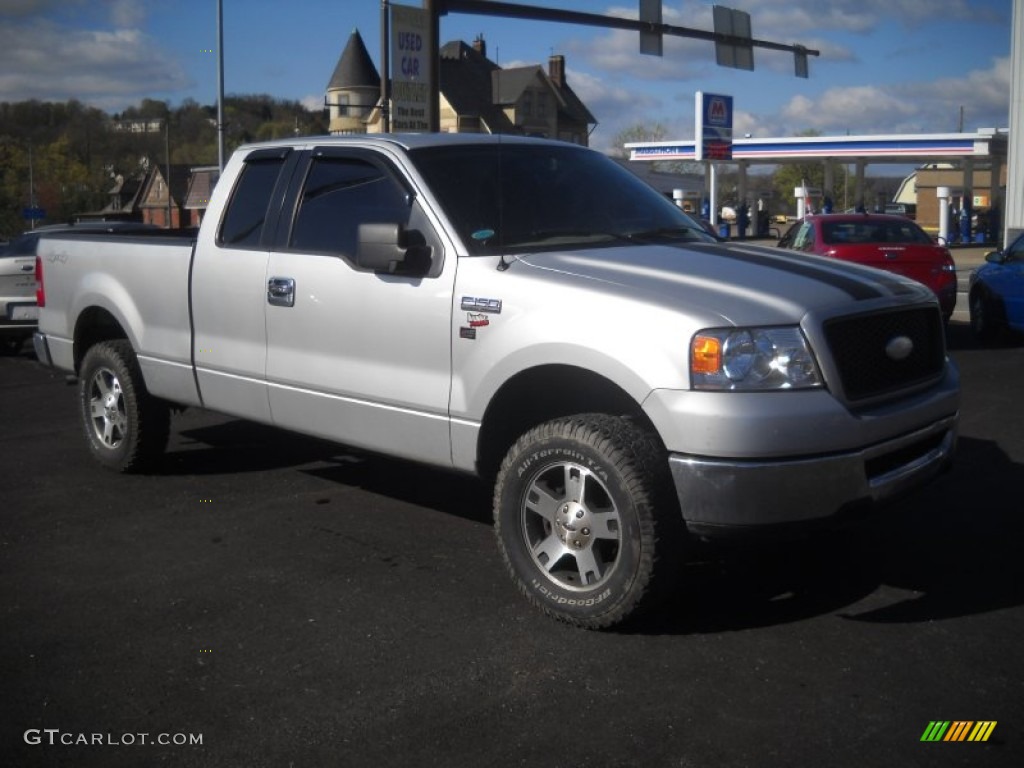 2006 F150 XLT SuperCab 4x4 - Silver Metallic / Medium/Dark Flint photo #8