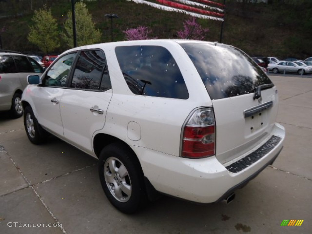 2004 MDX  - Aspen White Pearl / Saddle photo #2