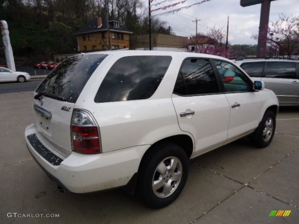 2004 MDX  - Aspen White Pearl / Saddle photo #3