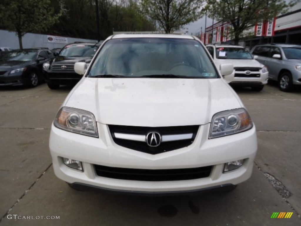 2004 MDX  - Aspen White Pearl / Saddle photo #6