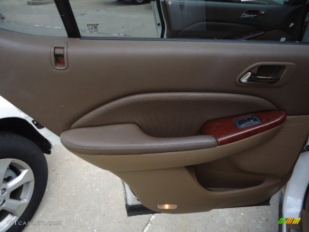 2004 MDX  - Aspen White Pearl / Saddle photo #12