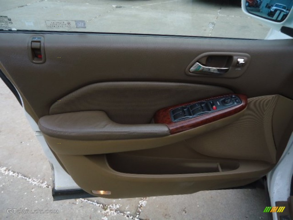 2004 MDX  - Aspen White Pearl / Saddle photo #13