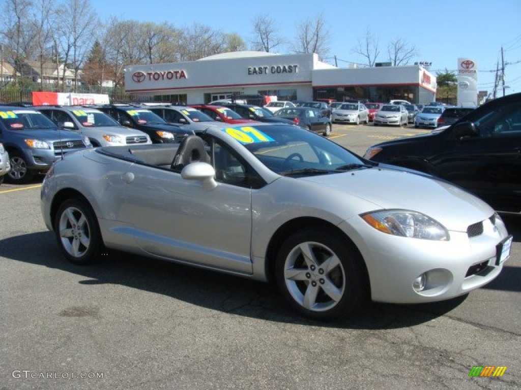 2007 Eclipse Spyder GS - Liquid Silver Metallic / Dark Charcoal photo #1