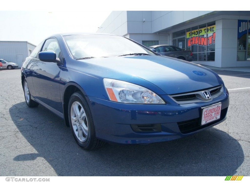 2006 Accord EX-L Coupe - Sapphire Blue Pearl / Ivory photo #2