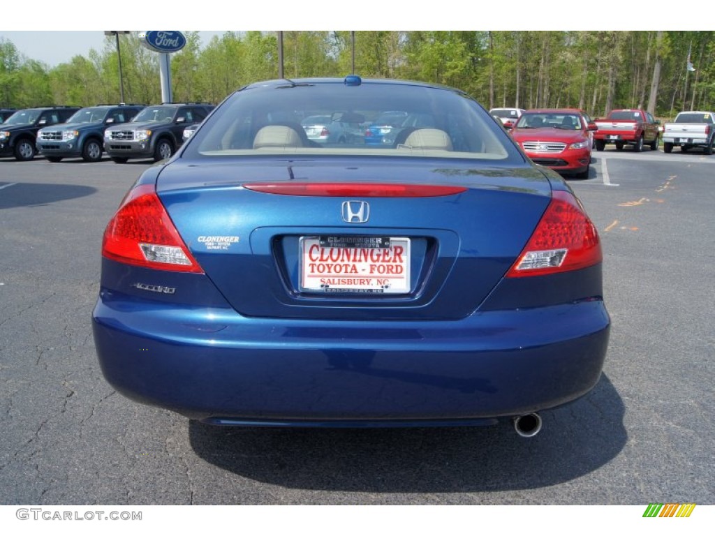 2006 Accord EX-L Coupe - Sapphire Blue Pearl / Ivory photo #4