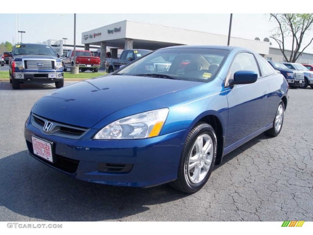 2006 Accord EX-L Coupe - Sapphire Blue Pearl / Ivory photo #6