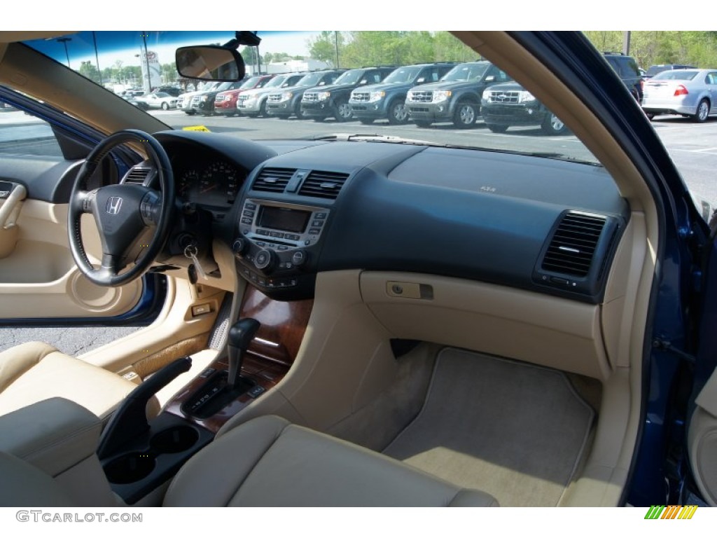 2006 Accord EX-L Coupe - Sapphire Blue Pearl / Ivory photo #13