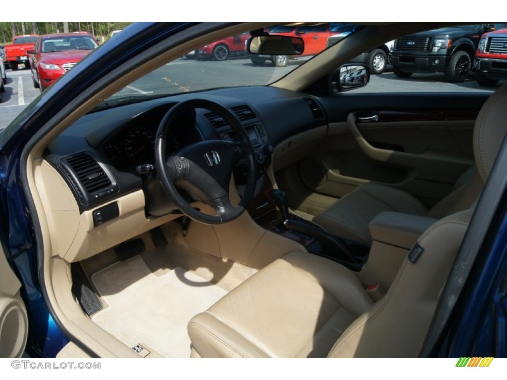 2006 Accord EX-L Coupe - Sapphire Blue Pearl / Ivory photo #19