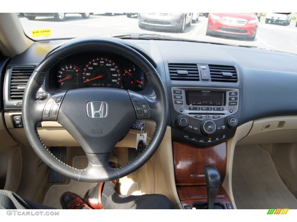 2006 Accord EX-L Coupe - Sapphire Blue Pearl / Ivory photo #24