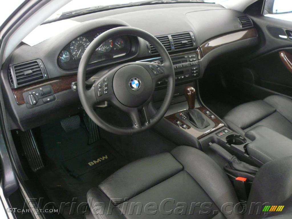2002 3 Series 325i Coupe - Steel Blue Metallic / Black photo #12