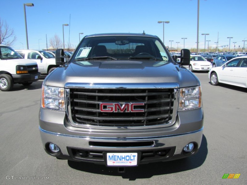 2007 Sierra 2500HD SLE Crew Cab 4x4 - Steel Gray Metallic / Ebony Black photo #2