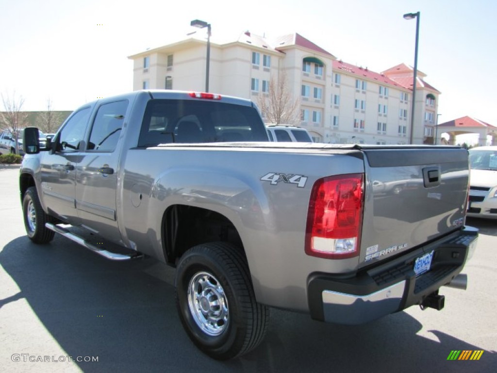 2007 Sierra 2500HD SLE Crew Cab 4x4 - Steel Gray Metallic / Ebony Black photo #5