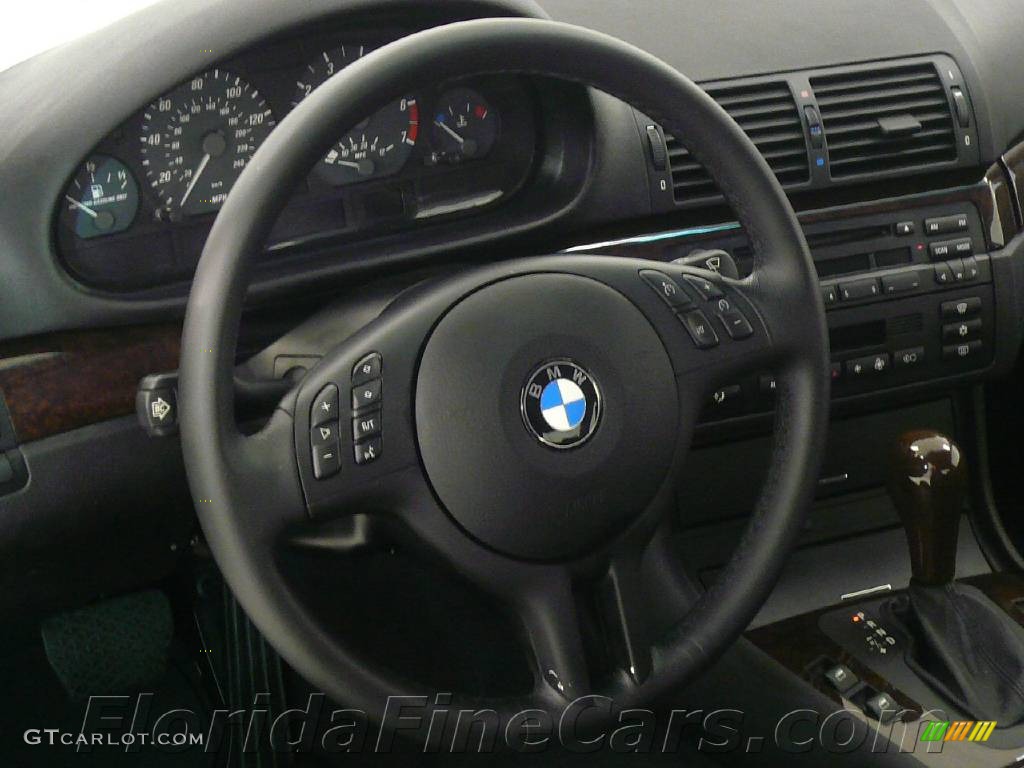 2002 3 Series 325i Coupe - Steel Blue Metallic / Black photo #16