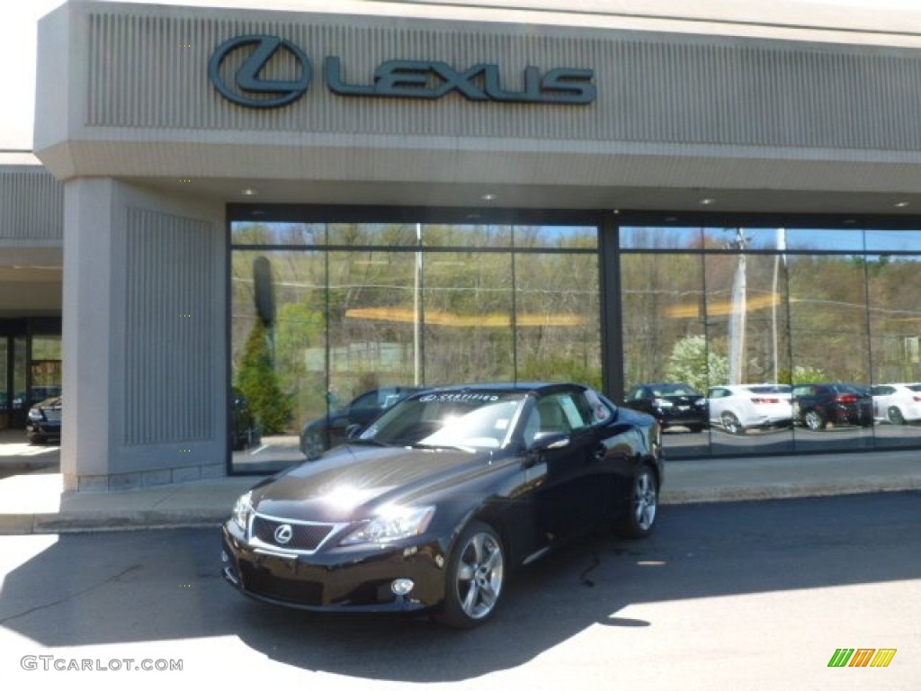2010 IS 350C Convertible - Obsidian Black / Alabaster photo #1