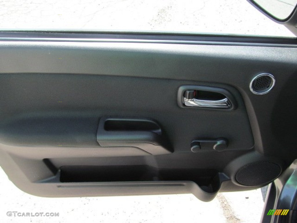 2010 Chevrolet Colorado LT Regular Cab Ebony Door Panel Photo #63253576