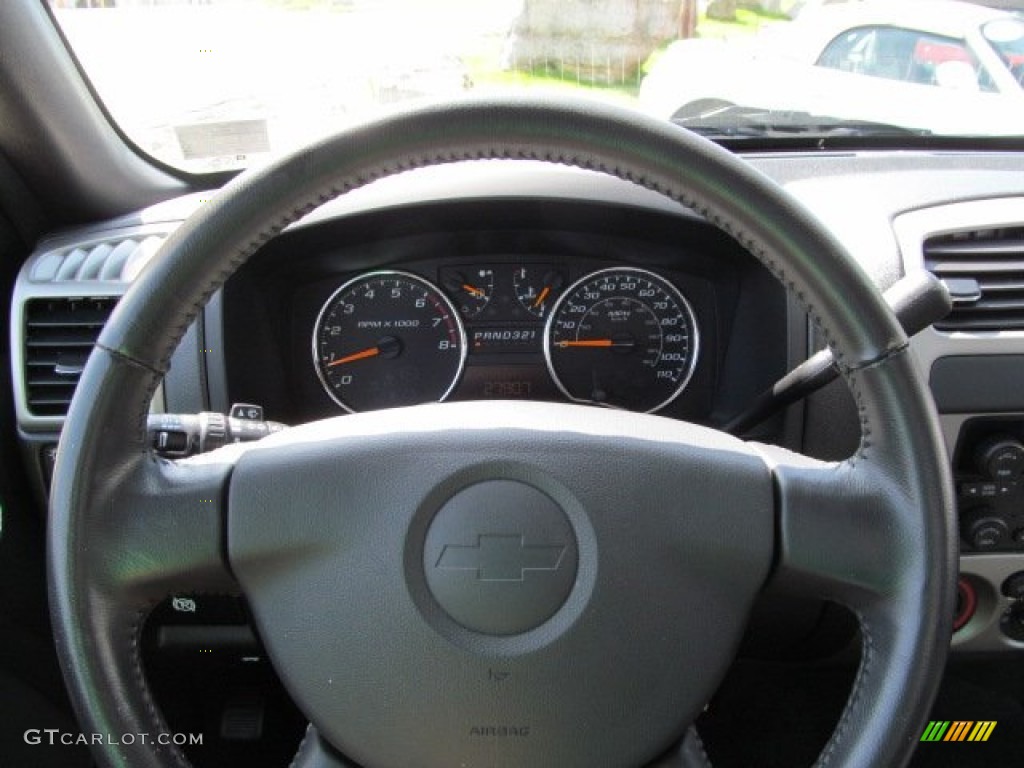2010 Chevrolet Colorado LT Regular Cab Ebony Steering Wheel Photo #63253591