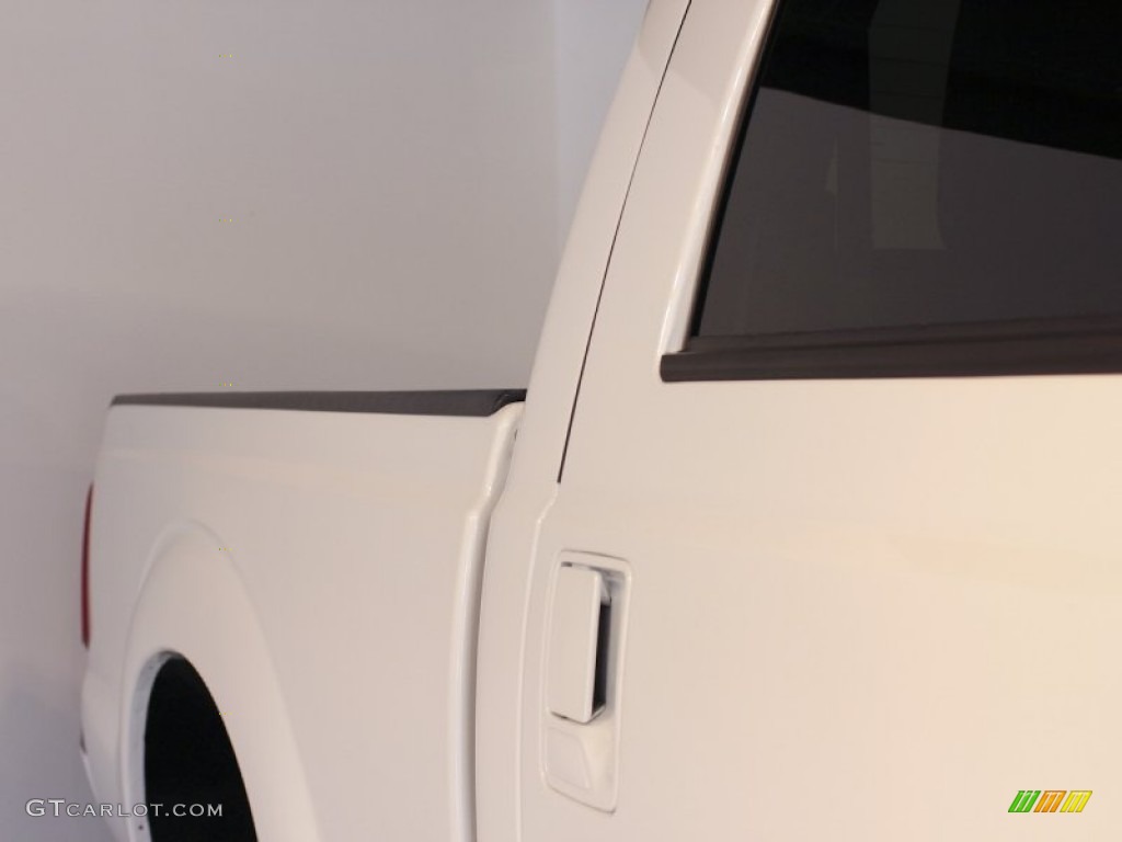 2012 F250 Super Duty Lariat Crew Cab 4x4 - White Platinum Metallic Tri-Coat / Black photo #18