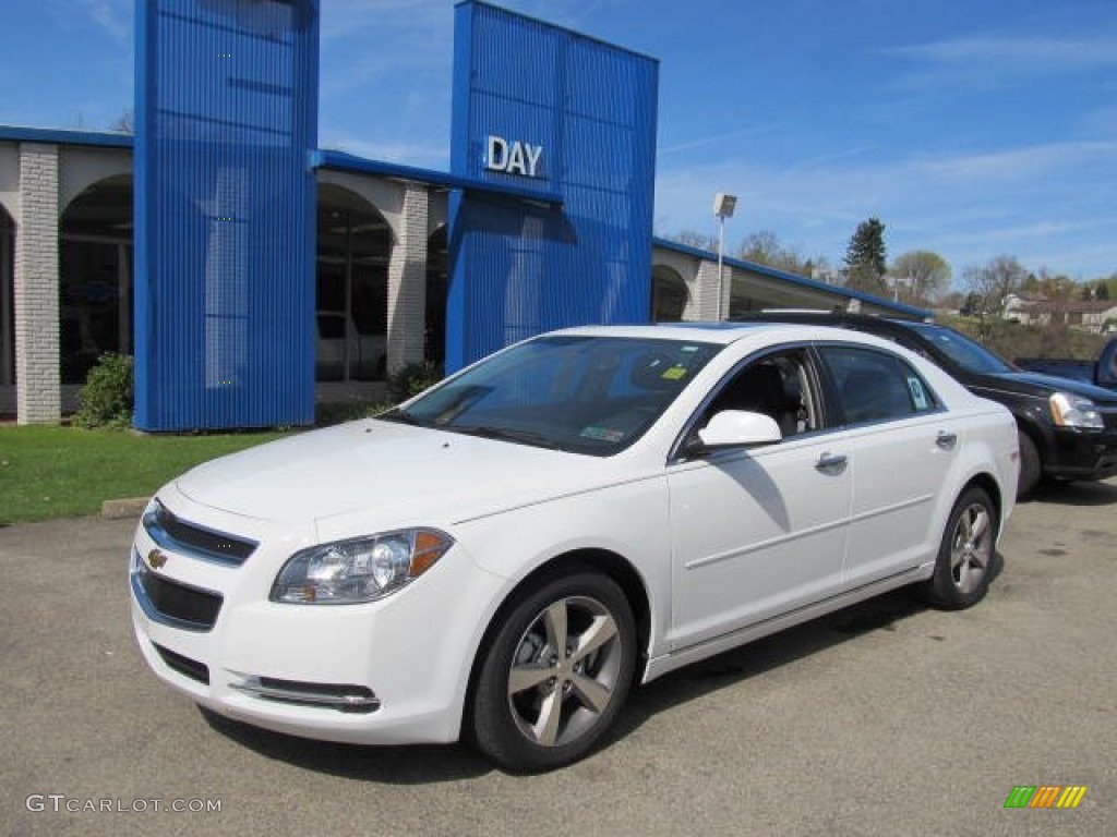 2012 Malibu LT - Summit White / Ebony photo #1