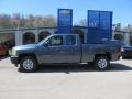 2012 Blue Granite Metallic Chevrolet Silverado 1500 Work Truck Extended Cab 4x4  photo #2