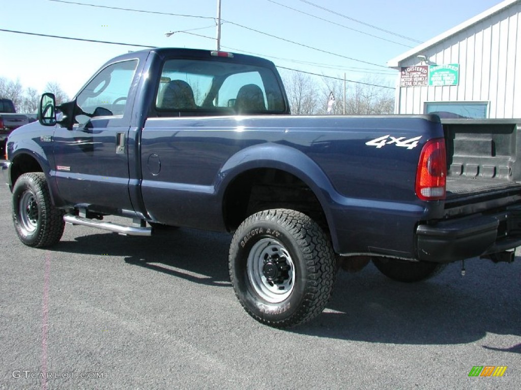 2003 F350 Super Duty XL Regular Cab 4x4 - True Blue Metallic / Medium Flint photo #6