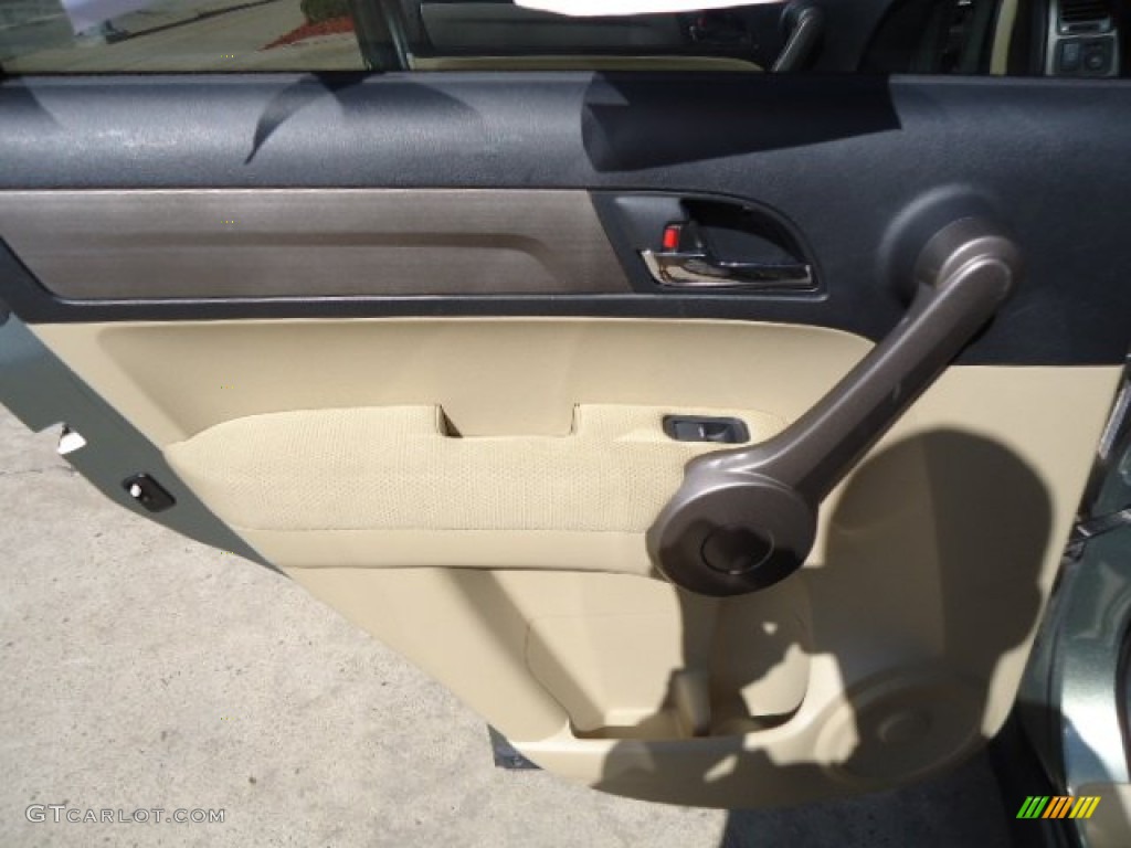 2009 CR-V EX 4WD - Green Tea Metallic / Ivory photo #13