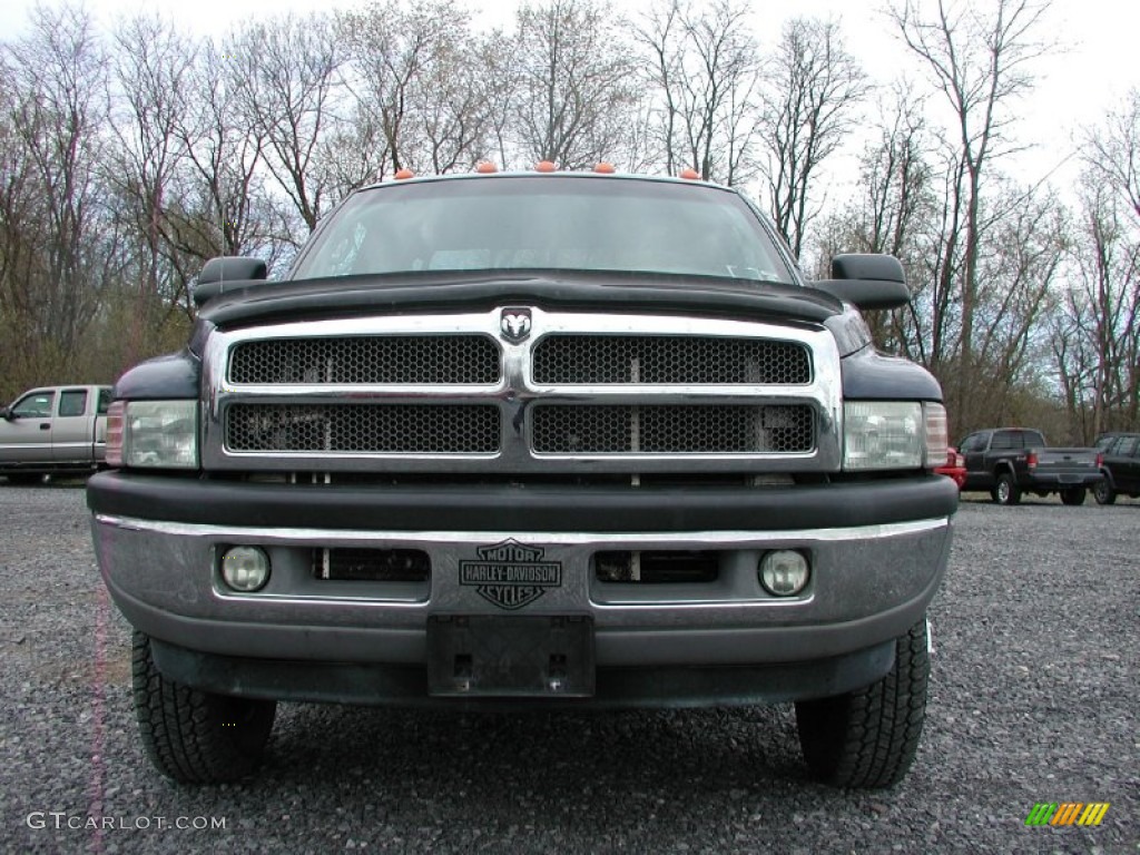 2002 Ram 3500 SLT Quad Cab 4x4 Dually - Patriot Blue Metallic / Mist Gray photo #19