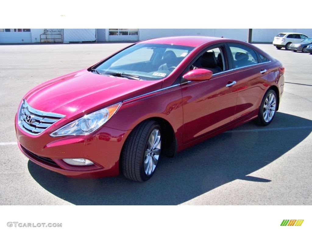 2011 Sonata SE - Venetian Red / Black photo #1
