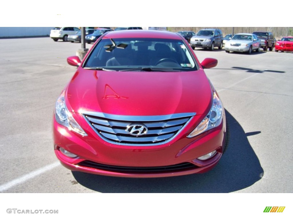 2011 Sonata SE - Venetian Red / Black photo #2