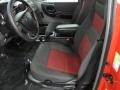 Ebony Black/Red 2006 Ford Ranger STX Regular Cab Interior Color