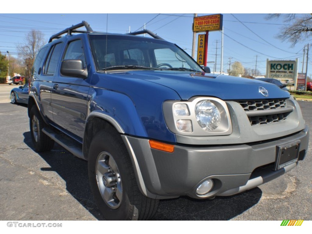 2003 Xterra SE V6 - Just Blue Metallic / Charcoal photo #5