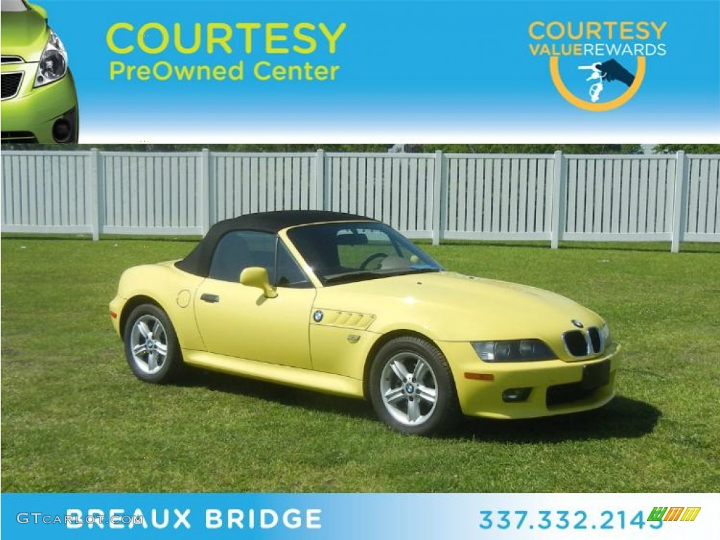 2002 Z3 2.5i Roadster - Dakar Yellow / Beige photo #1