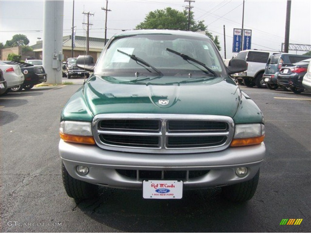 2003 Dakota SLT Quad Cab 4x4 - Timberline Green Pearl / Taupe photo #7